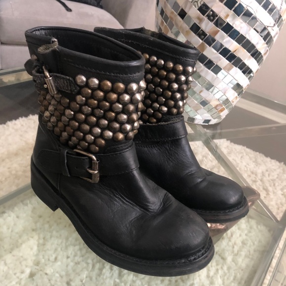 ASH titán studded biker boots - Picture 2 of 13